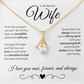 To My Beloved Wife, Since We Said 'I Do' Necklace
