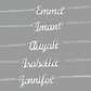 Blessed Identity Personalized Name Necklace