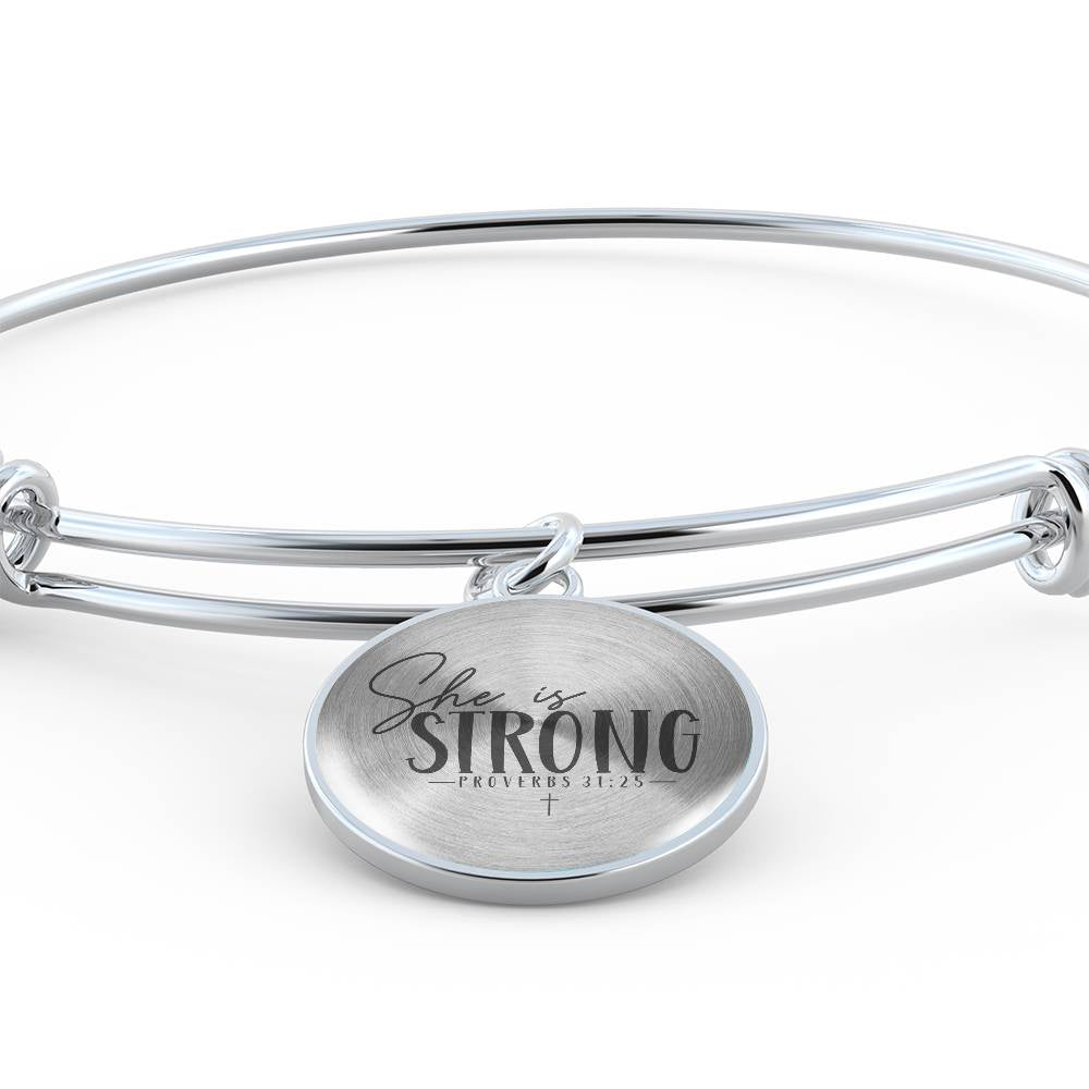 She Is Strong Bangle