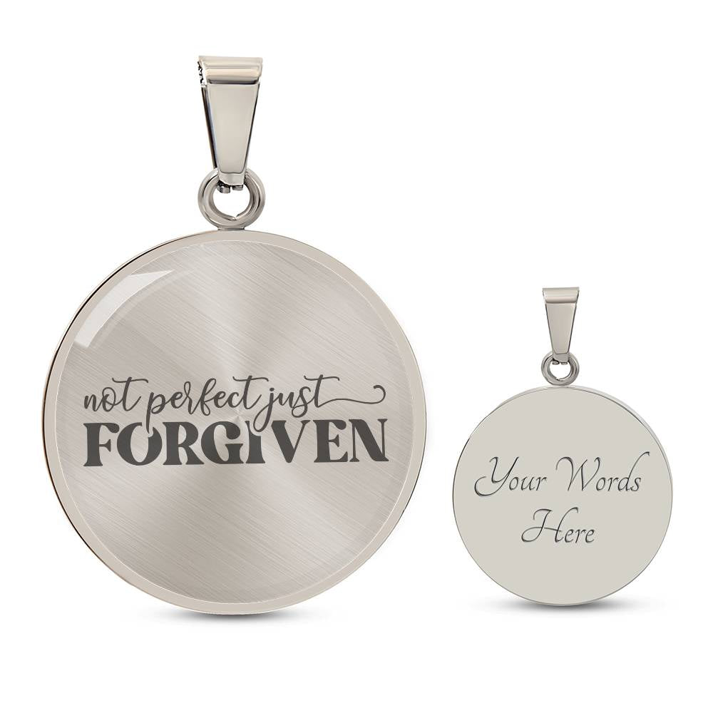 Not Perfect Just Forgiven Necklace