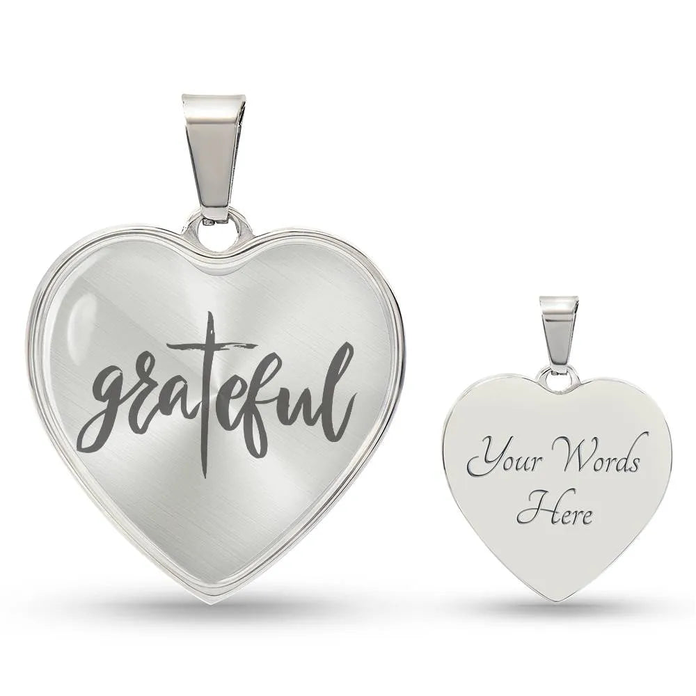 Grateful Heart Pendant Necklace
